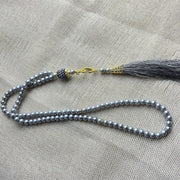 New Glass Pearls Tassel Turkish Style Muslim Rosary Islamic Prayer Beads Bracelet Gift For Women Jewelry Accessories 6mm 99pcs