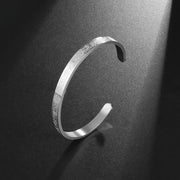 Ayatul Kursi Stainless Steel Bracelet Islamic Muslim Quran Verse Cuff Bracelet for Men Women Ramadhan Festival Jewelry Gift