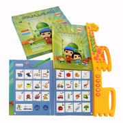 Arabic English Reading Point Book Multifunction Learning E-book for Children Fruit Animal Cognitive Daily Duaas for Muslim Kids