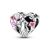 925 Sterling Silver Family House Love Forever Family Beads Boys Girls Lovers Pendant Charms Fit Bracelet DIY Ms Jewelry Gift
