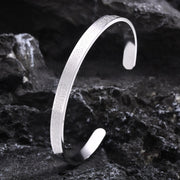 Vnox Ayatul Kursi Sutra Men Cuff Bracelet Stainless Steel Personality Islamic Muslim Calligraphy Arabic God Messenger Jewelry