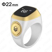 IQibla स्मार्ट प्रशंसा ज़िक्र रिंग तस्बीह टैली मुसलमानों के लिए बुद्धिमान डिजिटल काउंटर 5 प्रार्थना समय कंपन अनुस्मारक जलरोधक