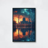 Islamic Architecture Mosque Poster Islamic Arabian Fusion Religious Prints Canvas Painting Wall Pictures Home Room Modern Decor