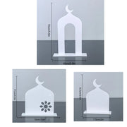 Acrylic Ramadan Table Decor – Eid Mubarak Ornament for Islamic Celebrations
