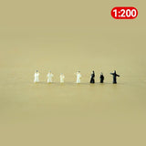 10pcs1/25-1/200 Scale Model figure simulation Muslim puppet toy Saudi Arabia man model material landscape diy handmade villain